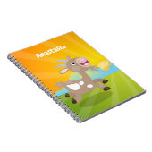 Cute happy billy cartoon notitieboek (Rechterzijde)