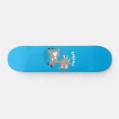 Cute happy billy cartoon persoonlijk skateboard (Horizontaal)