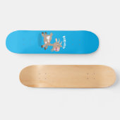 Cute happy billy cartoon persoonlijk skateboard (Horizontaal)
