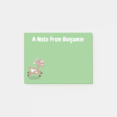 Cute happy billy cartoon post-it® notes (Voorkant)