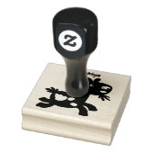 Cute happy billy cartoon rubberstempel (Stempel)