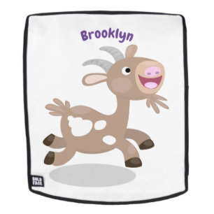 Cute happy billy cartoon rugtassen