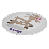 Cute happy billy cartoon snijplank (Hoek)