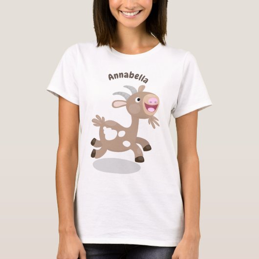 Cute happy billy cartoon t-shirt (Voorkant)