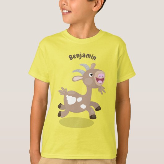 Cute happy billy cartoon t-shirt (Voorkant)