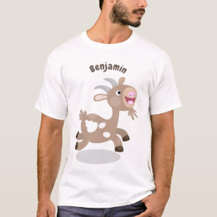 Cute happy billy cartoon t-shirt