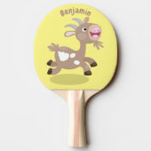 Cute happy billy cartoon tafeltennisbatje (Achterkant)