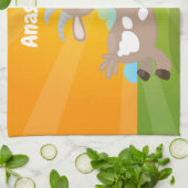 Cute happy billy cartoon theedoek (Gevouwen)