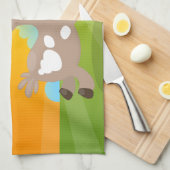 Cute happy billy cartoon theedoek (Quarter Fold)