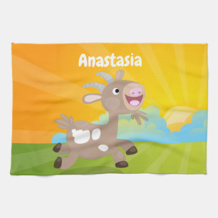 Cute happy billy cartoon theedoek