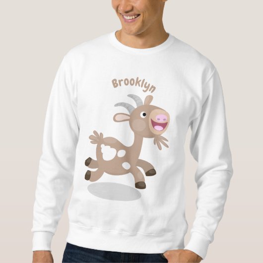 Cute happy billy cartoon trui (Voorkant)