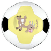 Cute happy billy cartoon voetbal (Gedraaid)