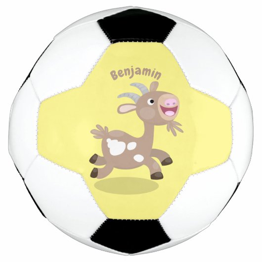 Cute happy billy cartoon voetbal (Voorkant)