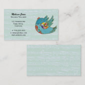 Cute happy bird visitekaartje (Voorkant / Achterkant)