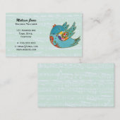 Cute happy bird visitekaartje (Voorkant / Achterkant)