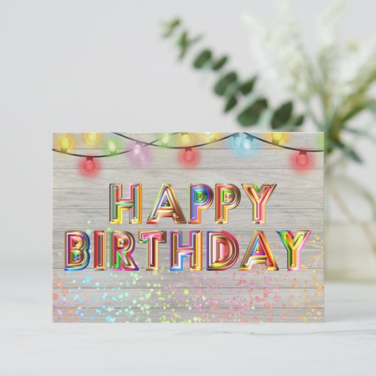 Cute Happy Birthday (Staand voorkant)