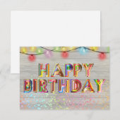 Cute Happy Birthday (Voorkant / Achterkant)