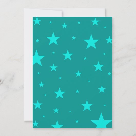 Cute Happy Birthday Boy Alpacas in Blauwgroen Sera Bedankkaart (Achterkant)