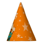 Cute Happy Birthday Boy Alpacas in Blauwgroen Sera Feesthoedjes (Rechts)