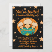 Cute Happy Birthday Boy Alpacas in Blauwgroen Sera Kaart (Voorkant)