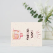 Cute Happy Birthday Card Briefkaart (Staand voorkant)