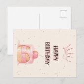 Cute Happy Birthday Card Briefkaart (Voorkant / Achterkant)