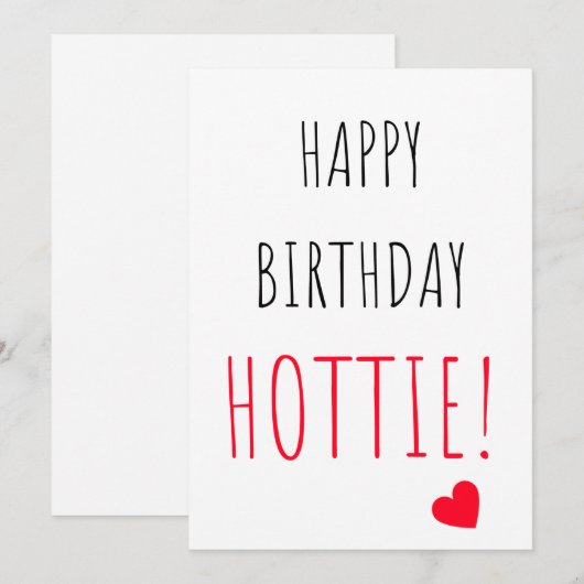 Cute Happy Birthday Card voor hem en haar Feestdagenkaart (Voorkant / Achterkant)