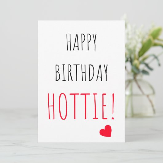 Cute Happy Birthday Card voor hem en haar Feestdagenkaart (Staand voorkant)