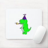 Cute Happy Birthday Dinosaur Muismat (Met muis)