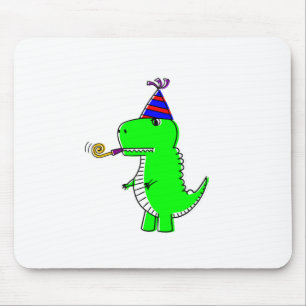 Cute Happy Birthday Dinosaur Muismat