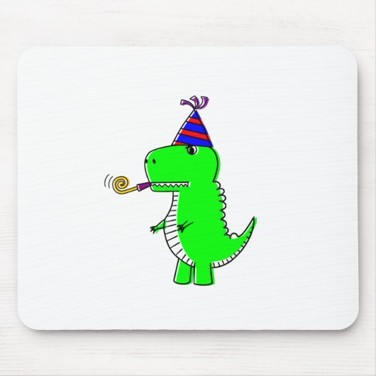 Cute Happy Birthday Dinosaur Muismat (Voorkant)