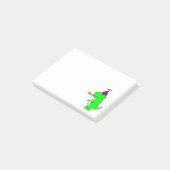 Cute Happy Birthday Dinosaur Post-it Notes (Schuin)