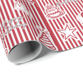 Cute Happy Birthday Feest Verpakkings Papier (Rol Hoek)