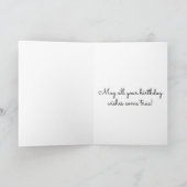 Cute Happy Birthday Giraffe Niece Card Kaart (Binnen)