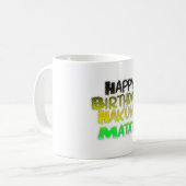 Cute Happy Birthday Hakuna Matata eco Inspirationa Koffiemok (Voorkant links)