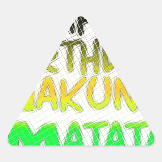 Cute Happy Birthday Hakuna Matata eco Inspirationa Sticker (Voorkant)