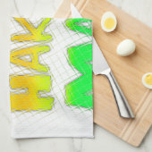 Cute Happy Birthday Hakuna Matata eco Inspirationa Theedoek (Quarter Fold)