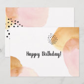 Cute Happy Birthday Kaarten (Voorkant / Achterkant)