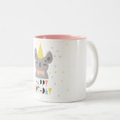 Cute Happy Birthday Koala Tweekleurige Koffiemok (Voorkant rechts)