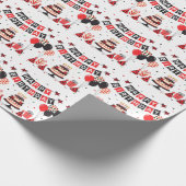 Cute Happy Birthday ladybug theme Cadeaupapier (Hoek)