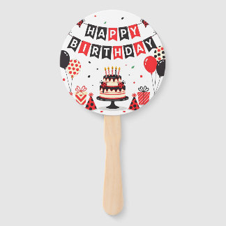 Cute Happy Birthday ladybug theme Handwaaier