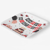 Cute Happy Birthday ladybug theme Papieren Bordje (Gebogen)