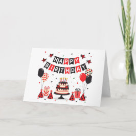 Cute Happy Birthday lieveheersbeestje thema Kaart