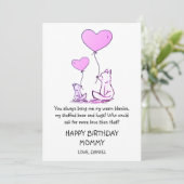 Cute Happy Birthday mama (Staand voorkant)