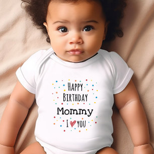 Cute Happy Birthday mama Romper