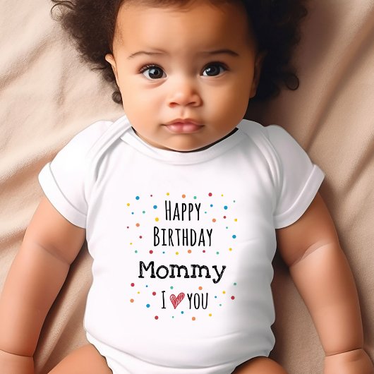 Cute Happy Birthday mama Romper