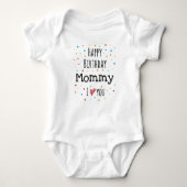 Cute Happy Birthday mama Romper (Voorkant)