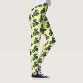 Cute happy blue motor cartoon leggings (Rechts)