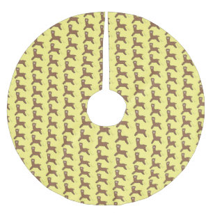 Cute happy brown alpaca cartoon kerstboom rok