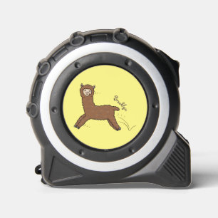 Cute happy brown alpaca cartoon rolmaat